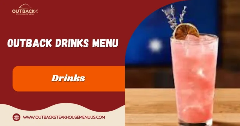 Outback Drinks Menu
