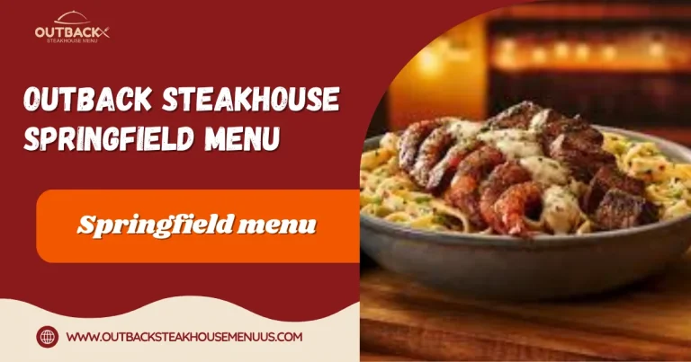 Outback Steakhouse Springfield menu