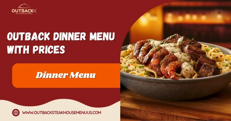 Outback Dinner Menu with Prices